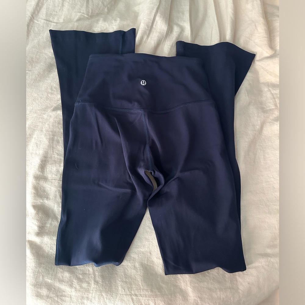 lululemon high-rise mini flare in navy